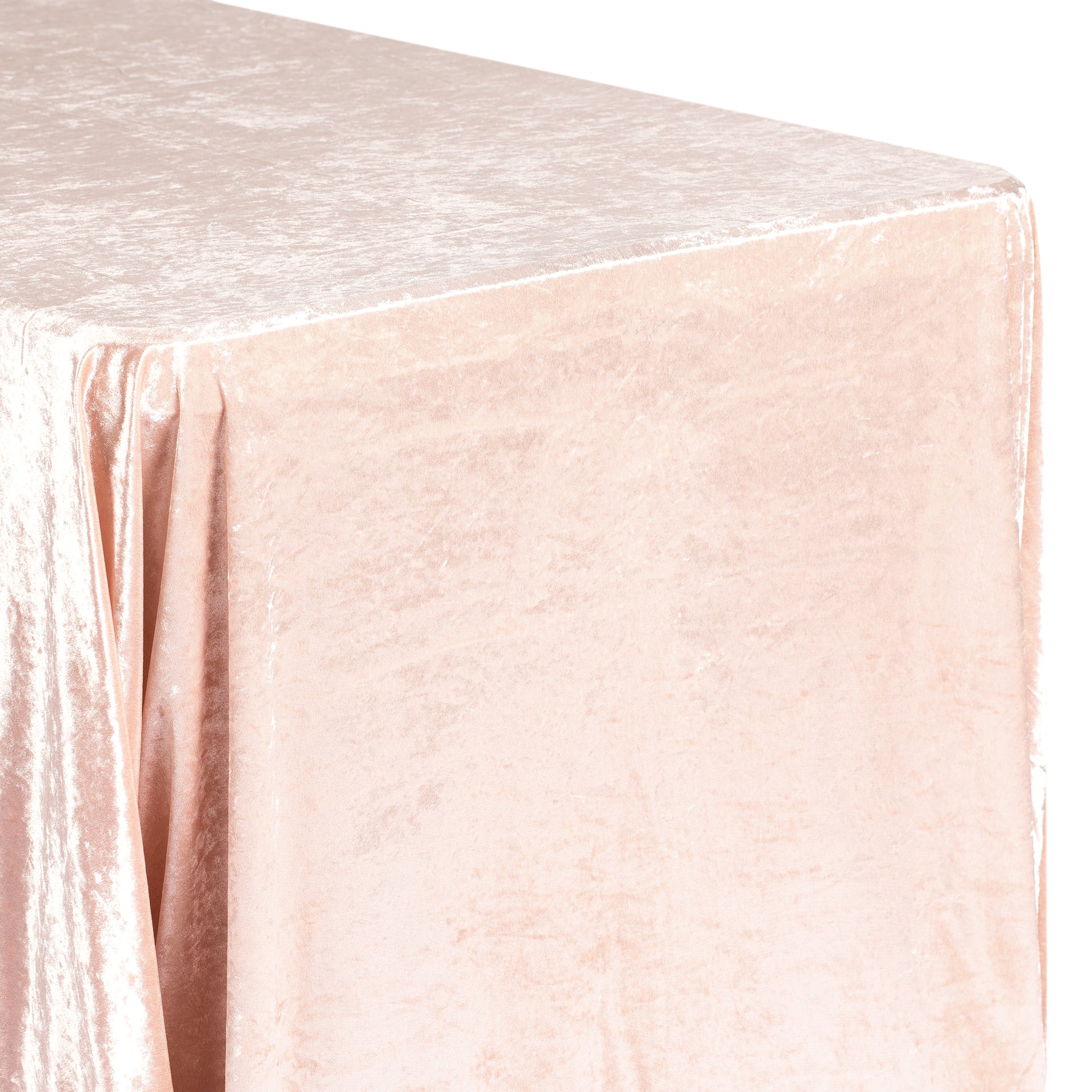 Velvet 90x156 Rectangular Tablecloth - Blush/Rose Gold– CV Linens