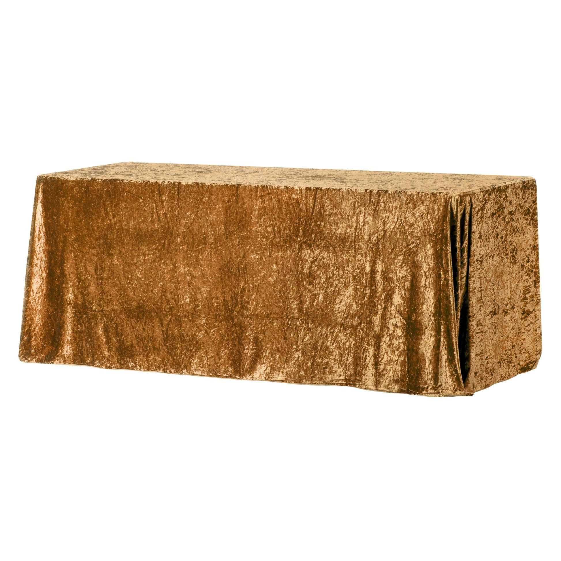 Velvet 90x156 Rectangular Tablecloth - Mustard Gold– CV Linens