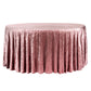 Velvet 120" Round Tablecloth - Dark Dusty Rose/Mauve - CV Linens