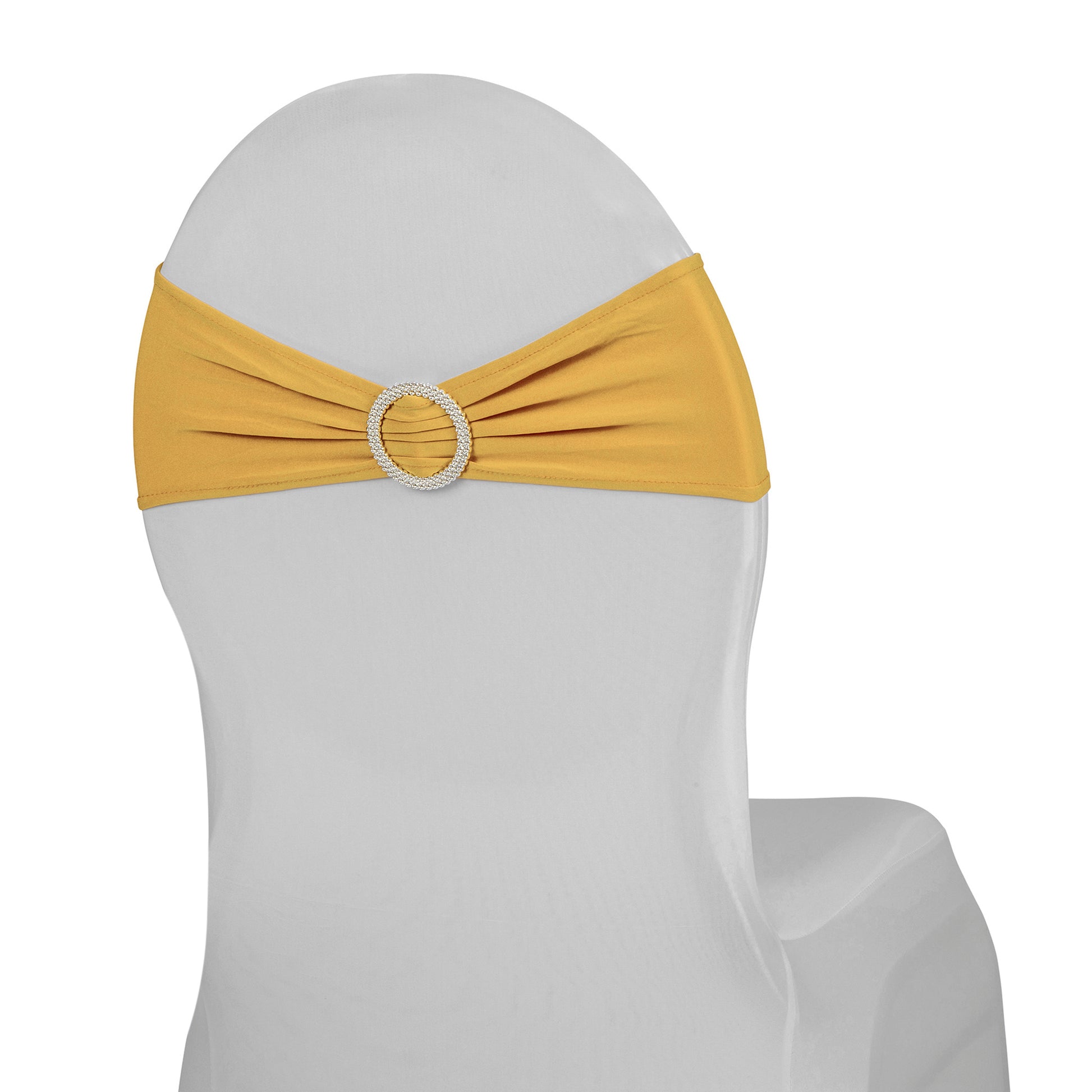 Buckle Spandex Stretch Chair Band - Gold