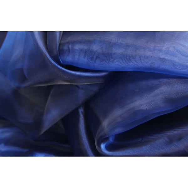 Deep navy blue organza cheapest fabric