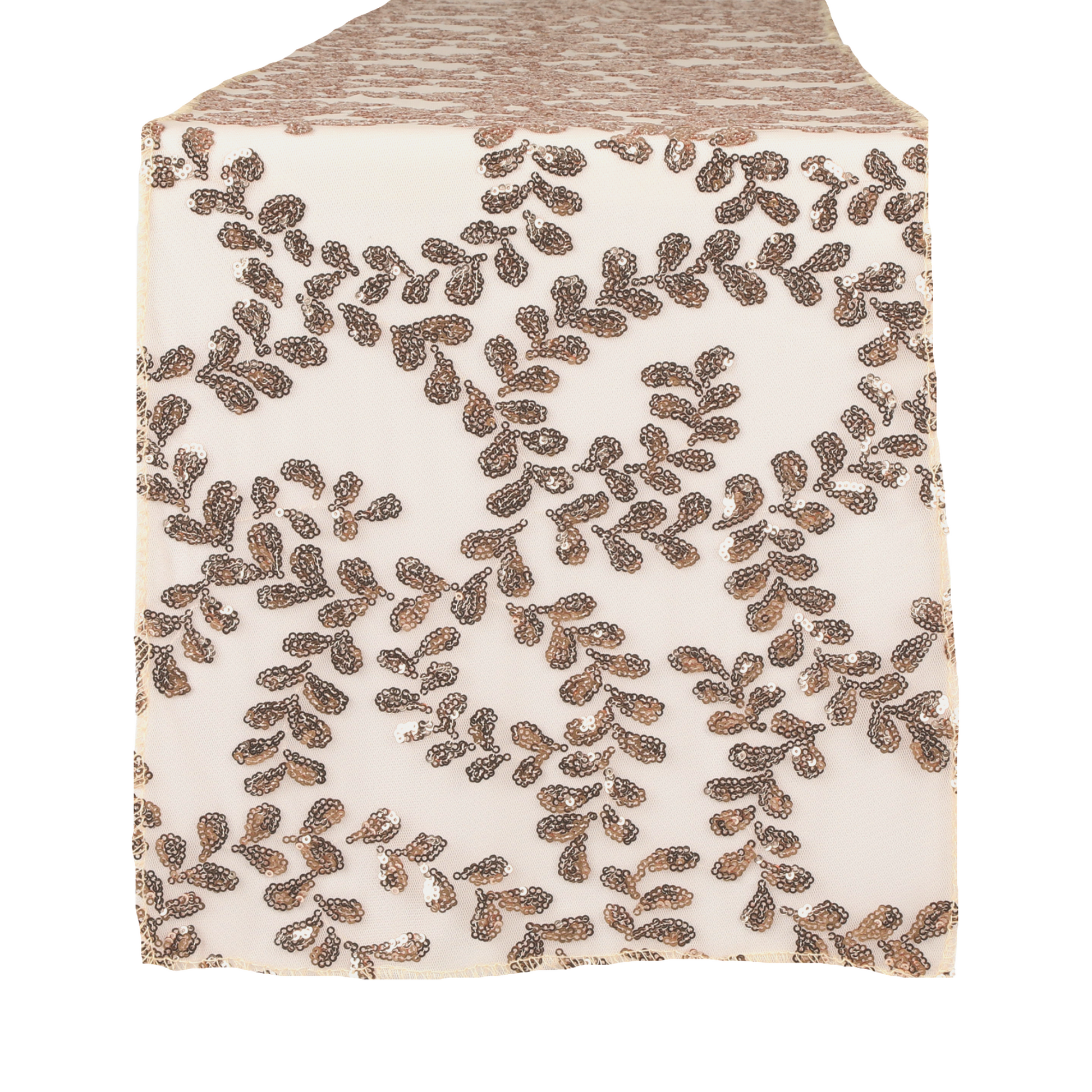 Sequin Vine Table Runner - Blush/Rose Gold