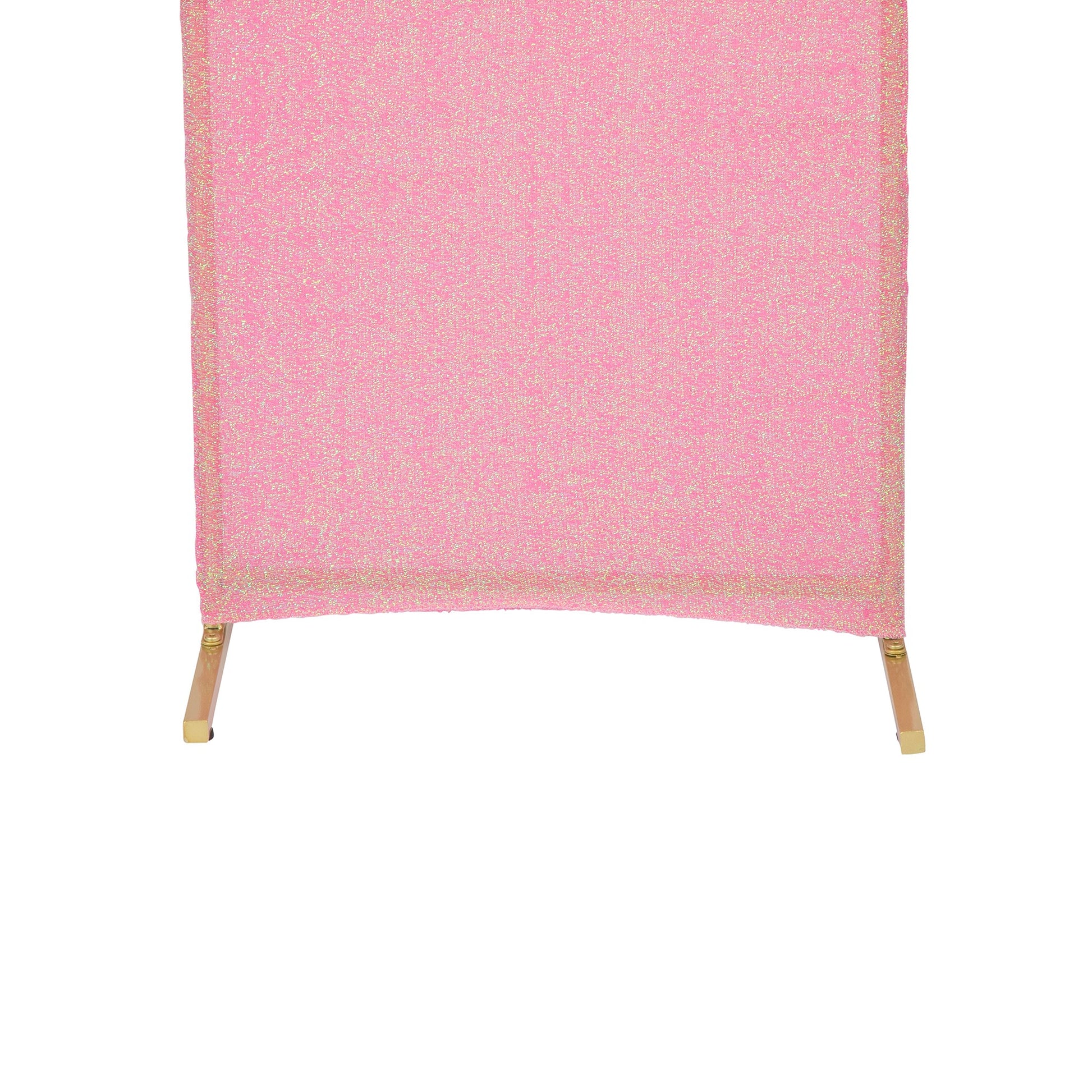 Shimmer Spandex Covers for Trio Arch Frame Backdrop 3pc/set - Iridescent Pink