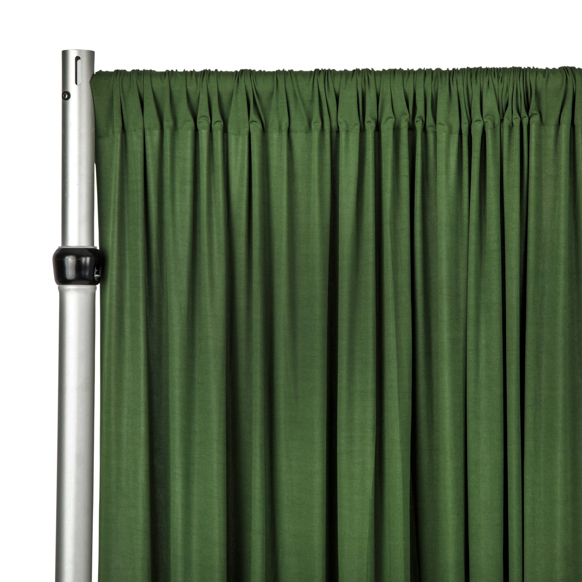 Spandex 4-way Stretch Backdrop Drape Curtain 18ft H x 60" W - Willow Green