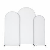 Spandex Covers for Trio Arch Frame Backdrop 3pc/set - White– CV Linens