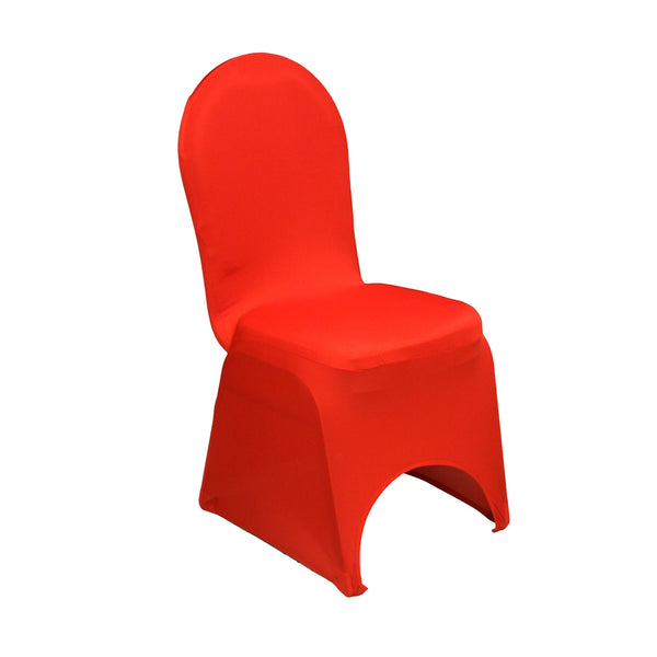 Spandex Banquet Chair Cover - Red- CV Linens