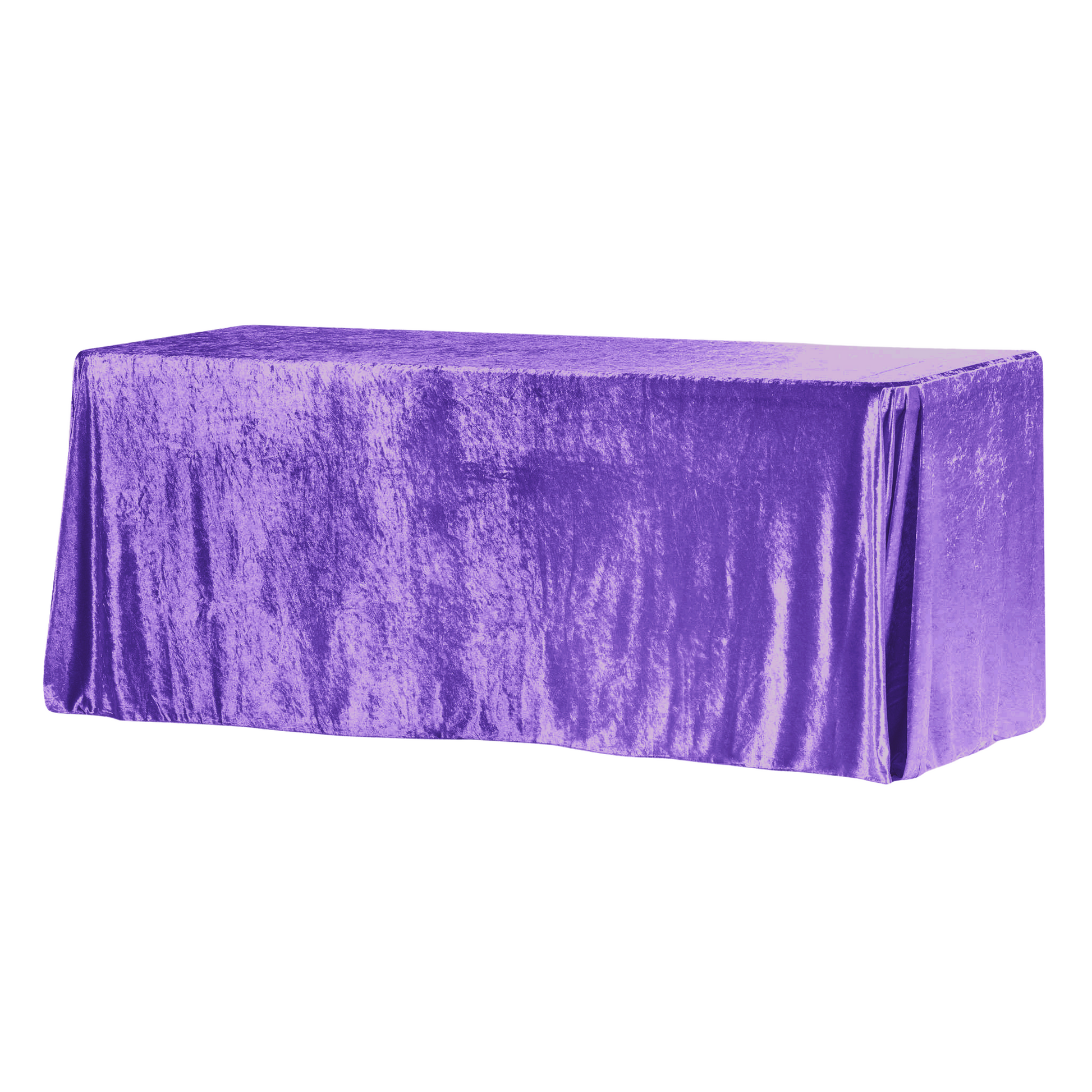 Velvet 90x156 Rectangular Tablecloth - Purple– CV Linens